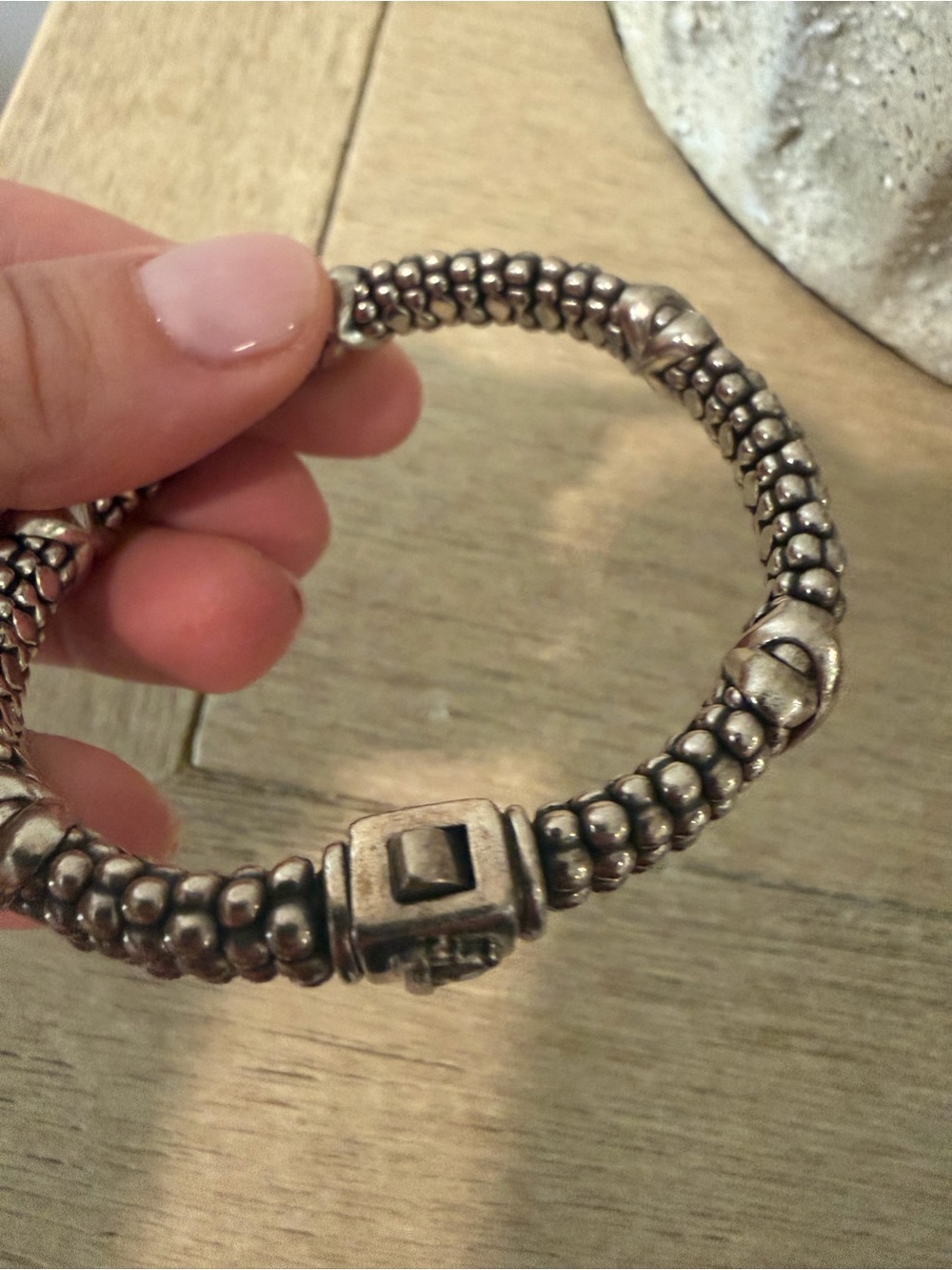Lagos sterling silver clasp bracelet - Picture 7 of 7
